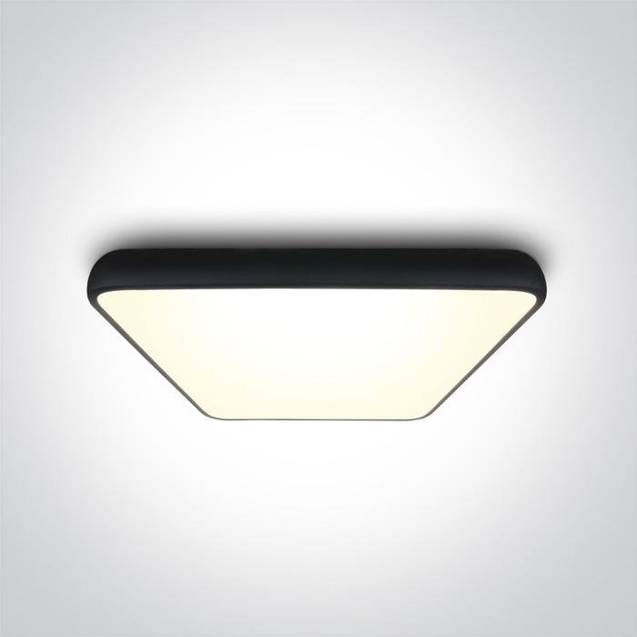 BLACK SQUARE PLAFO LED 62W WW IP20 230V.