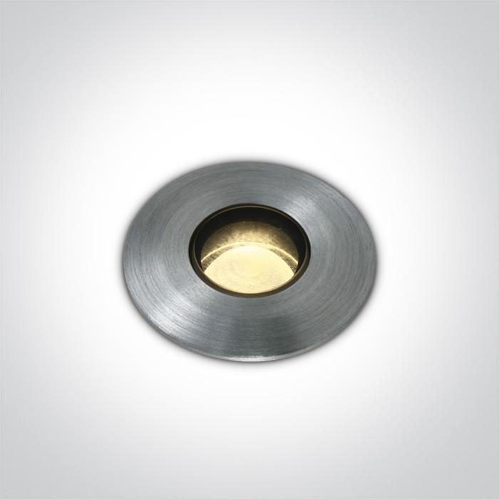 ALUMINIUM IP67 INGROUND LED WW 1w/2w 350mA/700mA.