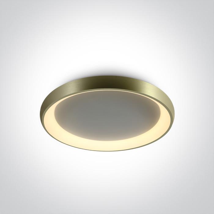 BRUSHED BRASS PLAFO LED 50W WW IP20 230V