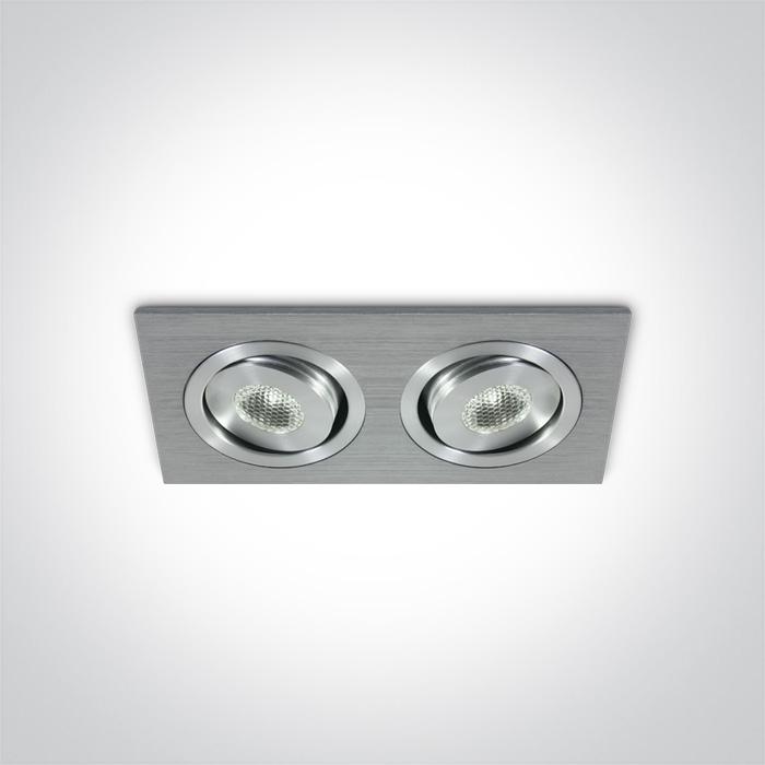 ALUMINIUM LED DL 2x1w 35d 350mA.