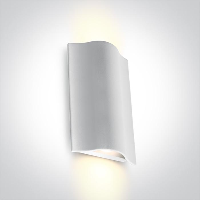 WHITE WALL LED 2x6W WW IP54 230V.