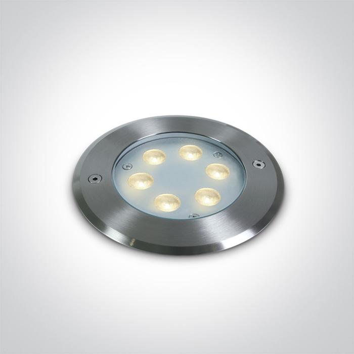 6X1W LED CW SS316 IP68 RECESSED UNDERWATER 24V.