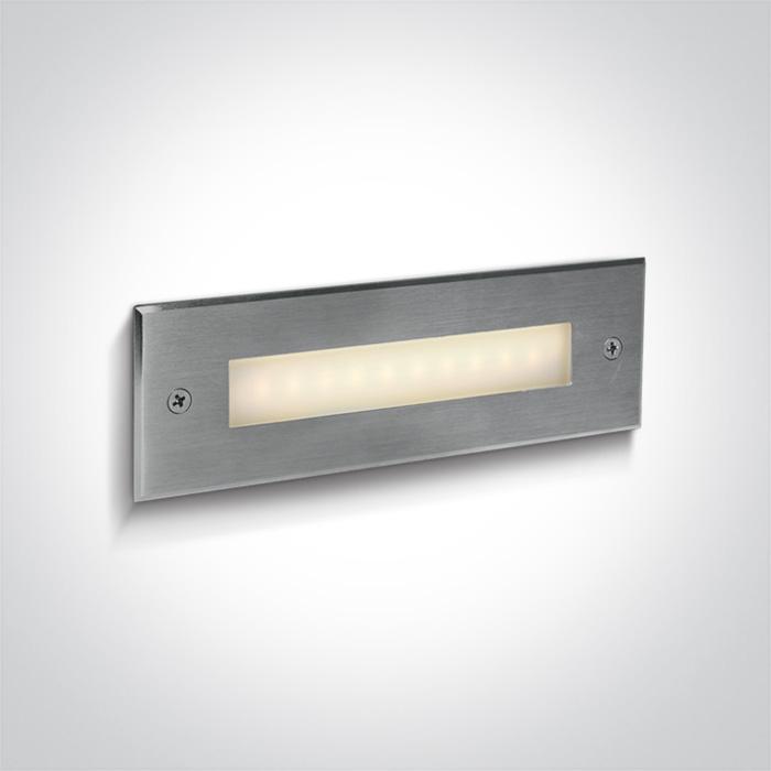 SS316 WALL REC IP65 LED 3,7w WW 120deg 230V.