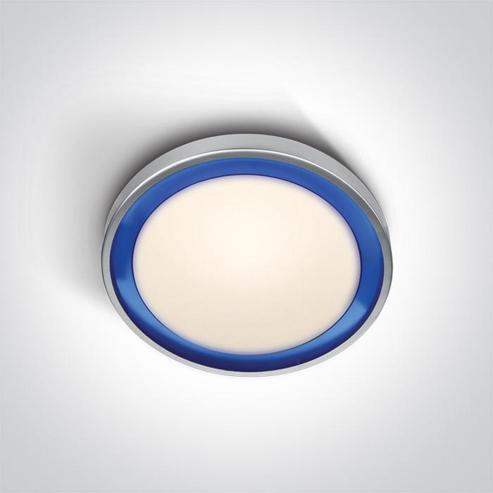 GREY LED 11W WW BLUE RING 230v.