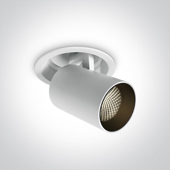 WHITE RECESSED LED 15W CW 36deg 230V.