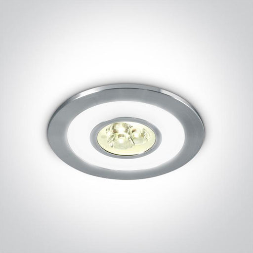 ALUMINIUM LED 3x1w WW + RING LED DL 350mA IP42.