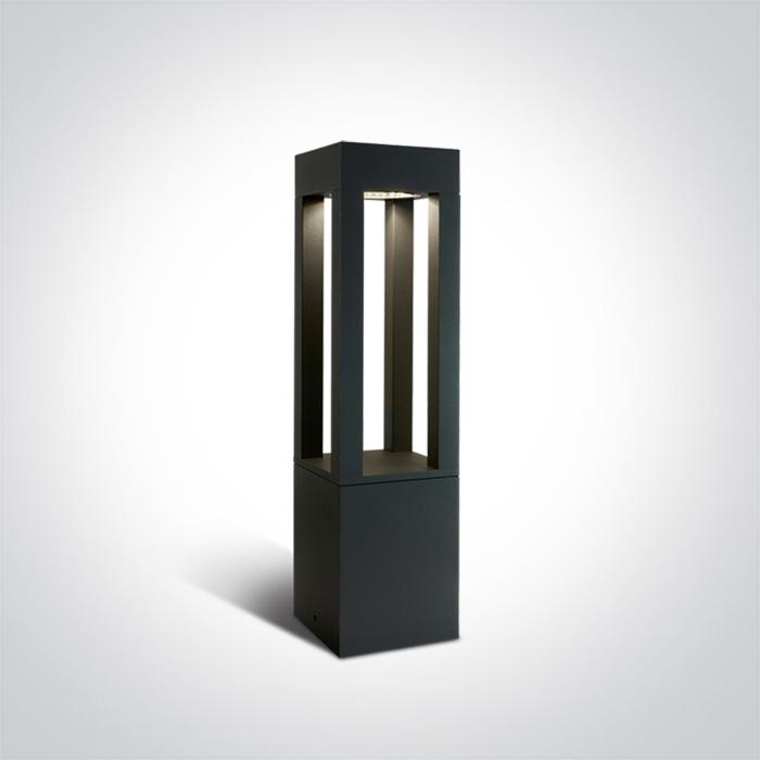 ANTHRACITE LED BOLLARD 60cm 22W CW IP65 230V.