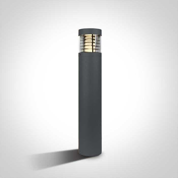 ANTHRACITE LED BOLLARD 85cm 15w WW IP54 100-240v.