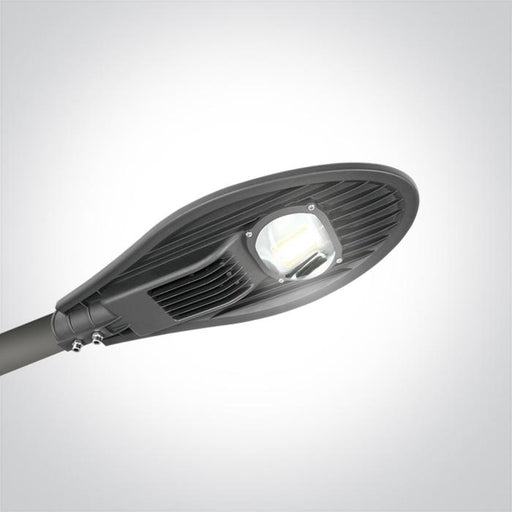 ANTHRACITE COB LED STREET LIGHT 80W CW 120x60deg IP65 100-240V.