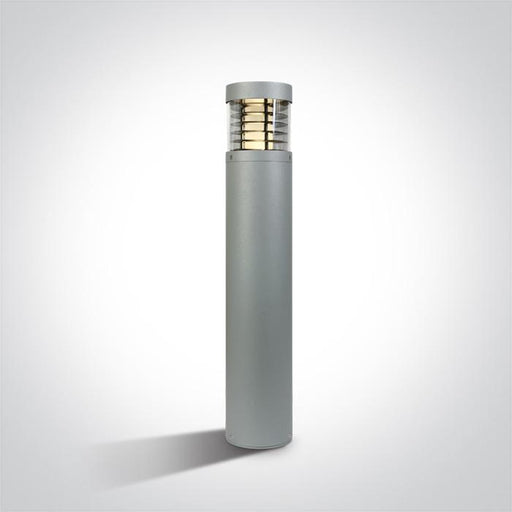 GREY LED BOLLARD 85cm 15w WW IP54 100-240v.