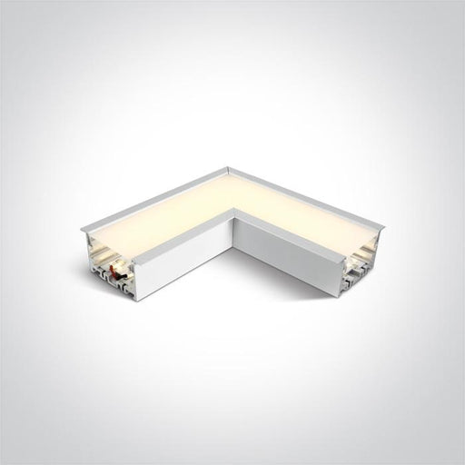 WHITE CORNER FOR 38152R LED 8W WW 120d LINEAR 230V.