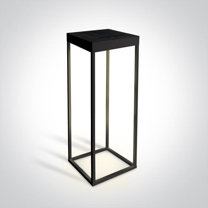 BLACK LED 2,2w WW IP65 DIMMABLE SOLAR.