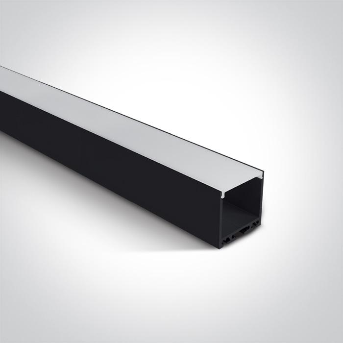 BLACK PROFILE 2m + PC opal diffuser.