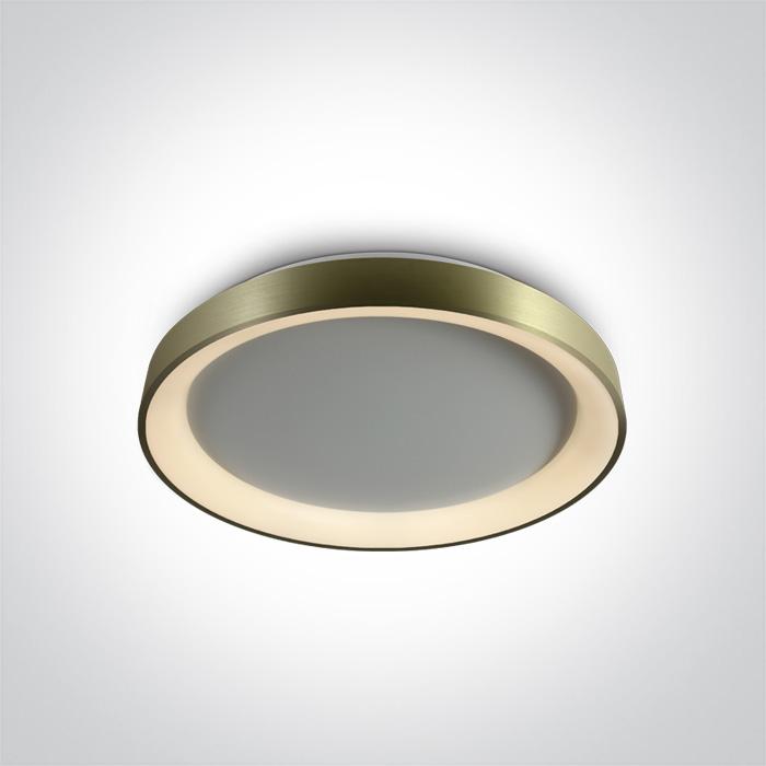 BRUSHED BRASS PLAFO LED 30W WW IP20 230V