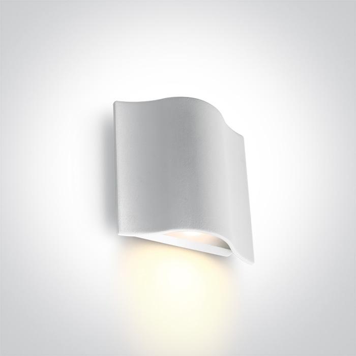 WHITE WALL LED 6W WW IP54 230V.