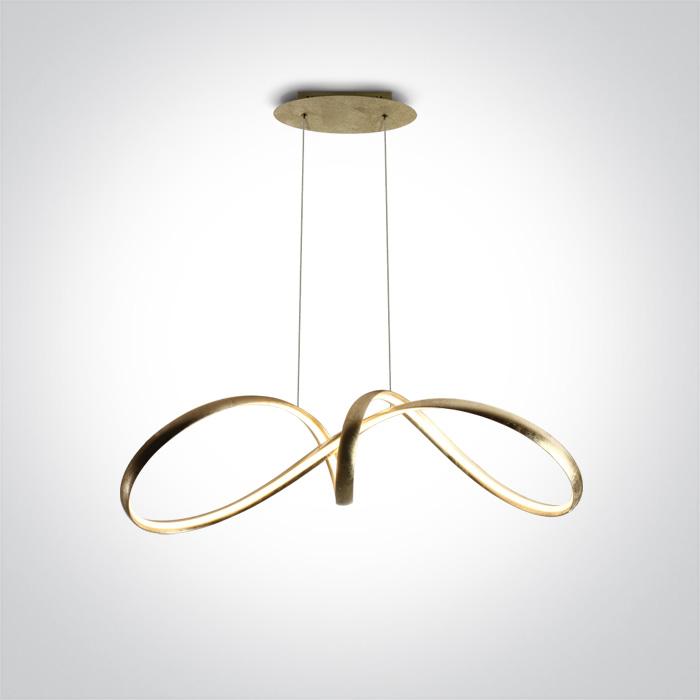 BRASS PENDANT LED 36W WW IP20 230V.