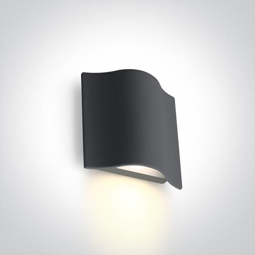 ANTHRACITE WALL LED 6W WW IP54 230V.
