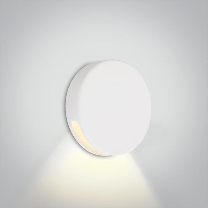 WHITE IP65 WALL RECESSED COB LED 2w WW 700mA DARK LIGHT.