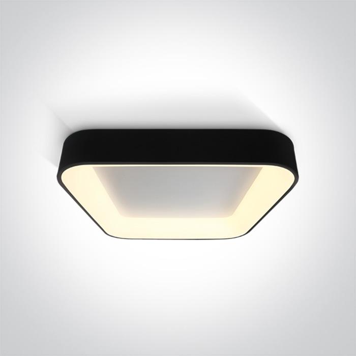 BLACK SQUARE PLAFO LED 50W WW IP20 230V.