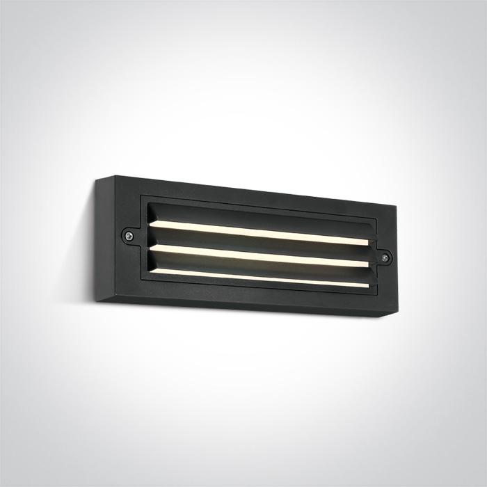 ANTHRACITE LED WALL LIGHT 6W WW DARK LIGHT IP65 230V.