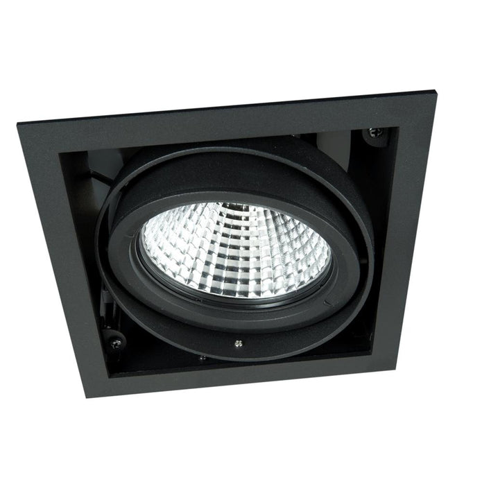 Moon 1 Retail 24°, Black, 2500k Food Warm White, 1100lm, CRI>90, Recessed Fixture-With Honeycomb Lens