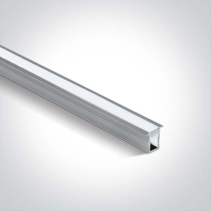 RECESSED PROFILE 2m + PC opal diffuser.