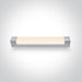 CHROME T8 LED TUBE 600mm IP44.