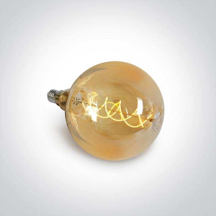 DECORATIVE LED LAMP E27 8w AMBER 230v.