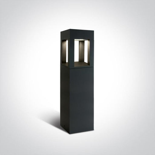 ANTHRACITE LED BOLLARD 60cm 22W CW IP65 230V.