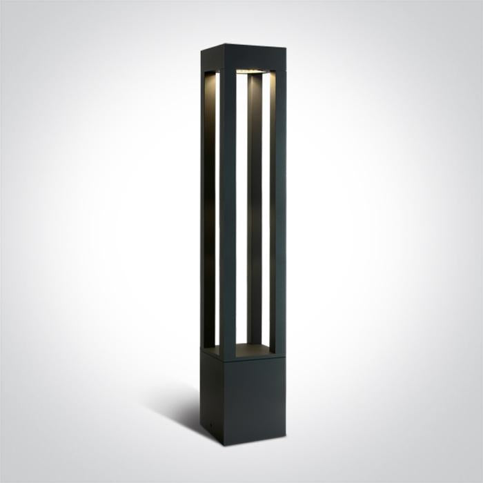 ANTHRACITE LED BOLLARD 90cm 22W WW IP65 230V.