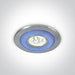 ALUMINIUM LED 3x1w DAYLIGHT + RING LED BLUE 350mA IP42.