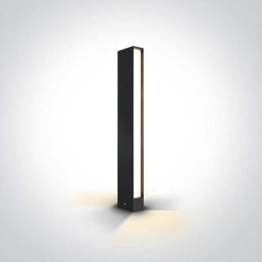 ANTHRACITE LED BOLLARD 60cm 2x6W WW IP54 100-240V.