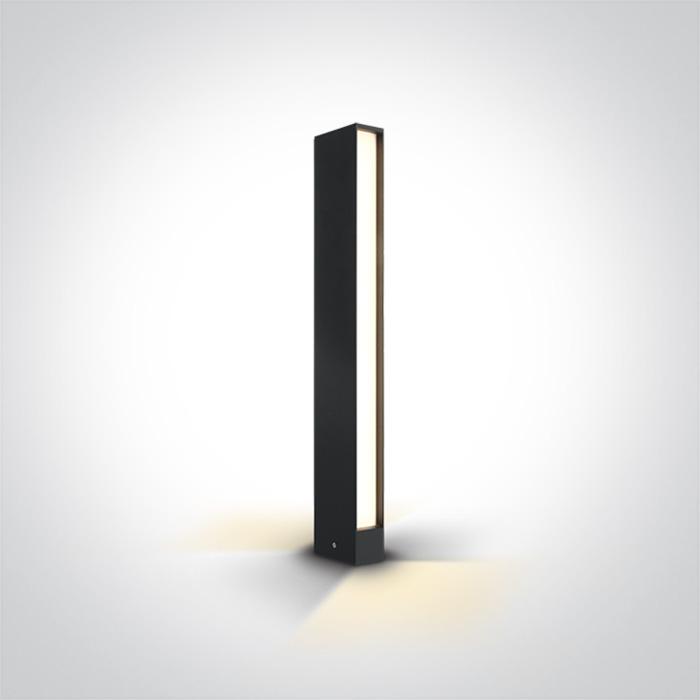 ANTHRACITE LED BOLLARD 60cm 2x6W WW IP54 100-240V.