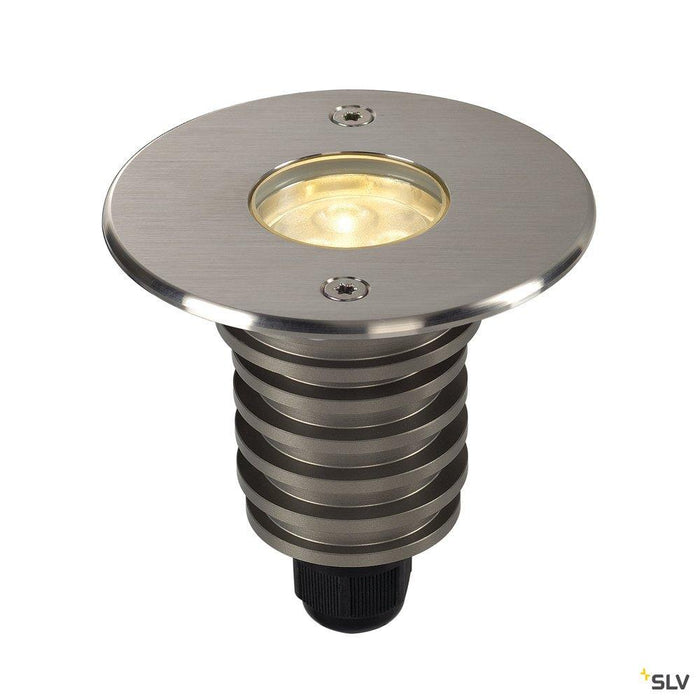 DASAR 920 outdoor LED inground fitting, round stainless steel 316 4000K IP67, 5.5W