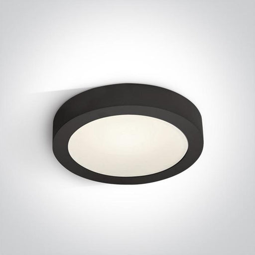 BLACK PLAFO LED 16w CW IP40 230v.