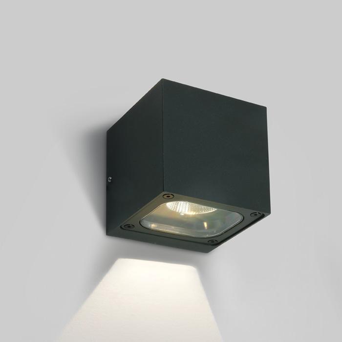 ANTHRACITE WALL LED 6W WW IP65 230V