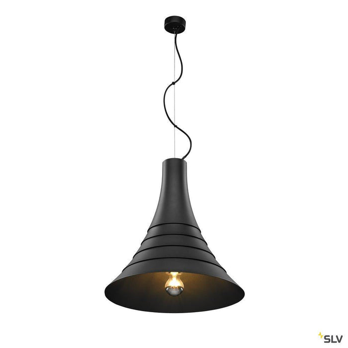 BATO 45 PD, Indoor pendant light, black, E27, max. 60W