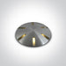 ALUMINIUM IP67 INGROUND LED 1W WW 350mA.