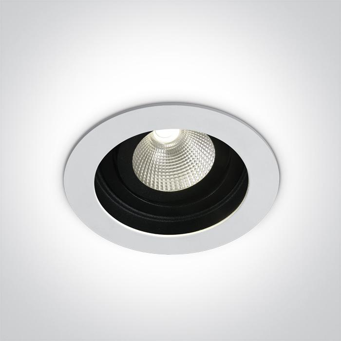 WHITE LED 12W CW IP20 700mA 40deg ADJUSTABLE SEMI DARK LIGHT.