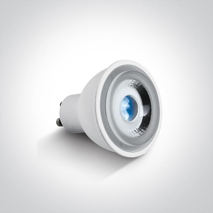 COB LED 5W BLUE GU10 60deg 230v.