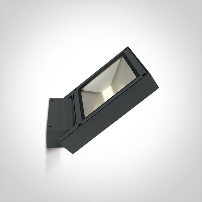 ANTHRACITE WALL LED 12w WW IP65 230V.