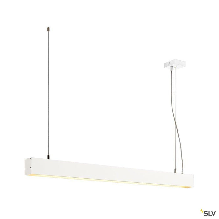 GLENOS pendant, matt white, 1m , 52W, 3000K