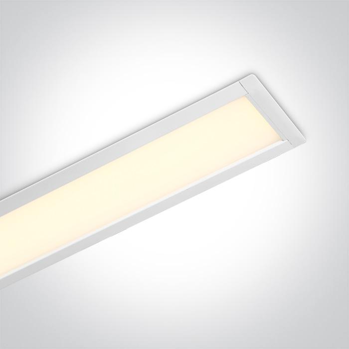 WHITE RECESSED LED 40W WW 1200mm 120d LINEAR 230V.