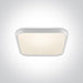 WHITE SUPER SLIM SQUARE LED PLAFO 40W WW IP20 230V.