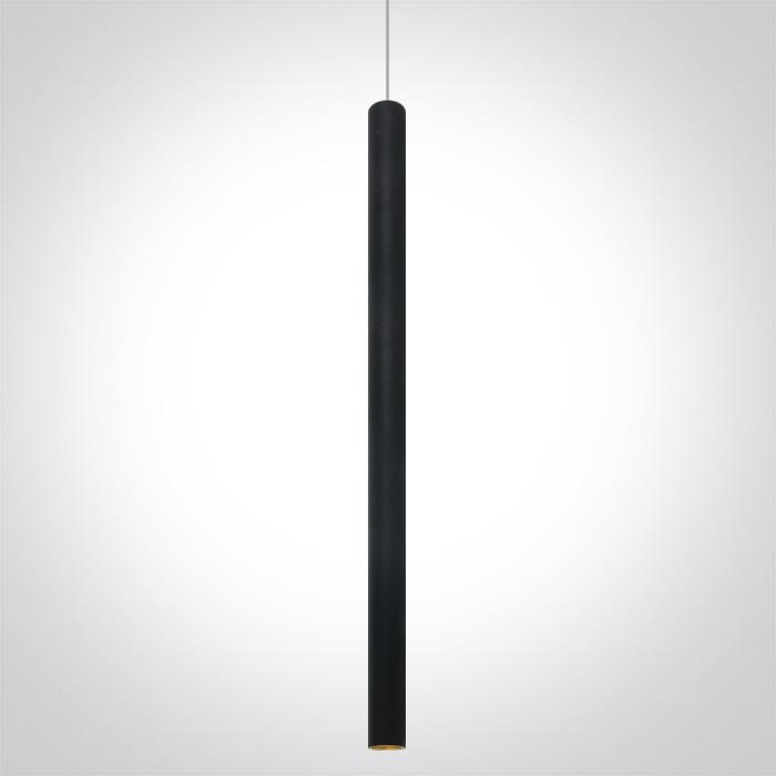 BLACK PENDANT LED 6w WW 30deg IP20 230V.