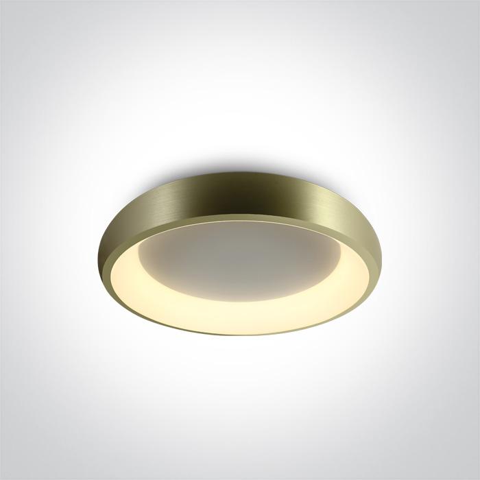 BRUSHED BRASS PLAFO LED 30W WW IP20 230V