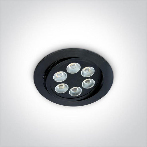 BLACK LED WW 6w 35d 350mA.