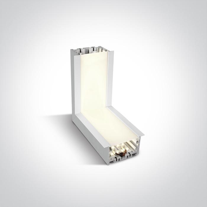 WHITE CEILING CORNER FOR 38152R LED 10W CW 120d LINEAR 230V.