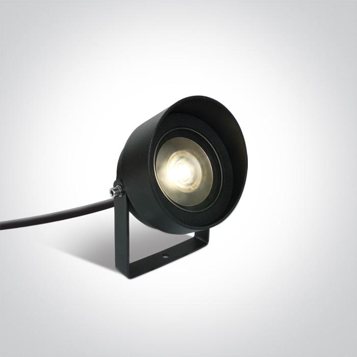 ANTHRACITE COB LED 14W WW IP65 WITH SPIKE 230V.