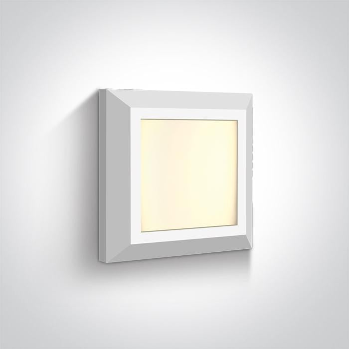 WHITE LED WALL LIGHT 3,5W WW IP65 230V.